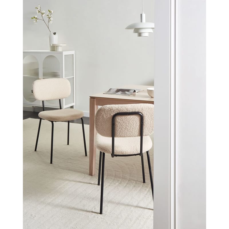 Ruokatuoli Adair 2-pakkaus - Beige, musta - Huonekalut - Tuoli & nojatuoli - Ruokapöydän tuolit