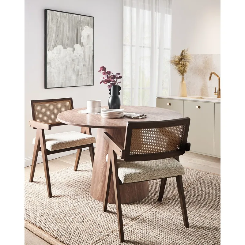 Ruokatuoli Ava 2-pakkaus - Tummanruskea, Beige - Huonekalut - Tuoli & nojatuoli - Ruokapöydän tuolit