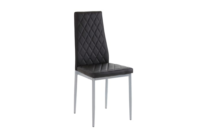 Ruokatuoli Barak 2-pak - PU/Musta/Metalli - Ruokapöydän tuolit