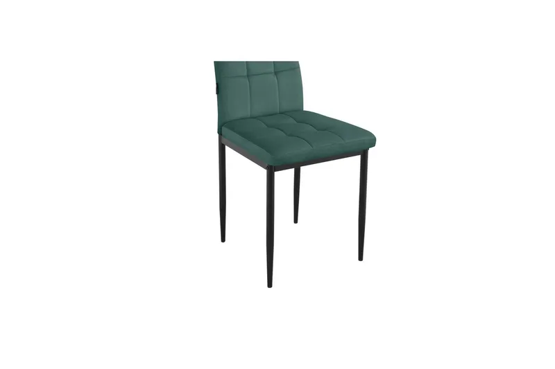 Ruokatuoli Becca sarja, 4 kpl Sametti/metalli, Tummanvihreä - Sametti/metalli, Tummanvihreä - Huonekalut - Tuoli & nojatuoli - Ruokapöydän tuolit