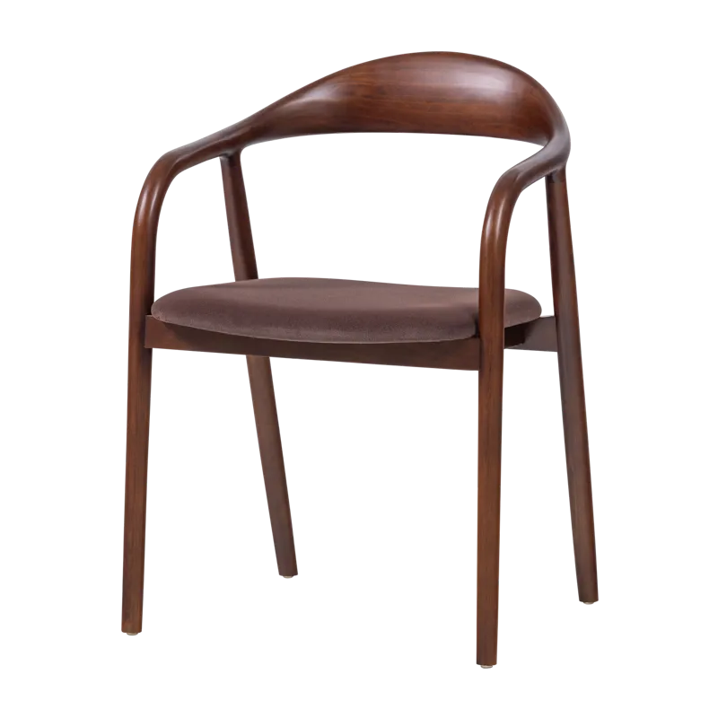 Ruokatuoli Bran käsinojilla, Ruskea