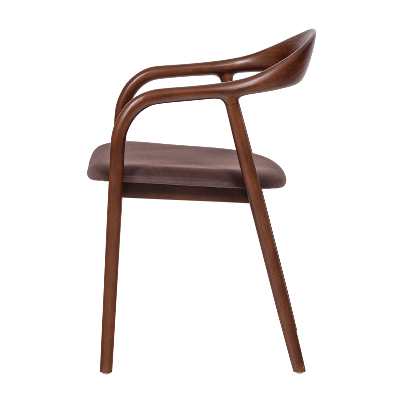 Ruokatuoli Bran käsinojilla - Ruskea - Huonekalut - Tuoli & nojatuoli - Ruokapöydän tuolit