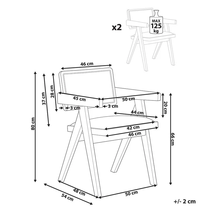 Ruokatuoli Carmody 2-pakkaus - Huonekalut - Tuoli & nojatuoli - Ruokapöydän tuolit