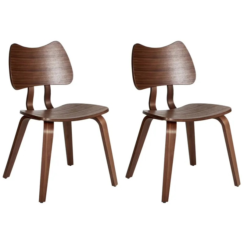 Ruokatuoli Diana 2-pakkaus, Tummanruskea