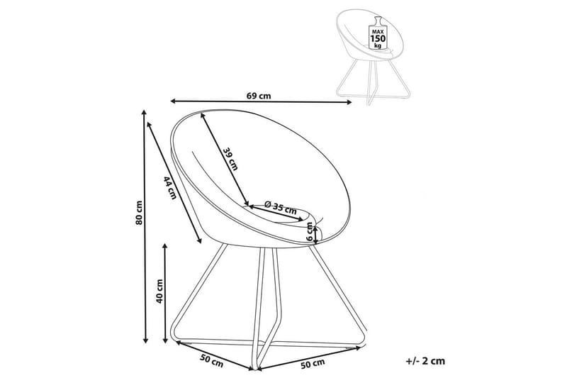 Ruokatuoli Floby ll - Sininen, Musta - Huonekalut - Tuoli & nojatuoli - Nojatuoli & lepotuoli