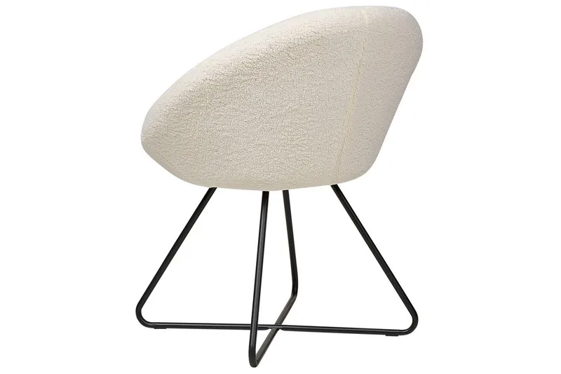 Ruokatuoli Floby ll - Valkoinen, Musta - Huonekalut - Tuoli & nojatuoli - Nojatuoli & lepotuoli