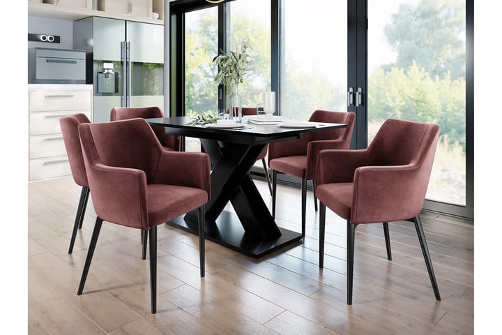 Ruokatuoli Glenarm - Ruskea/violetti - Ruokapöydän tuolit