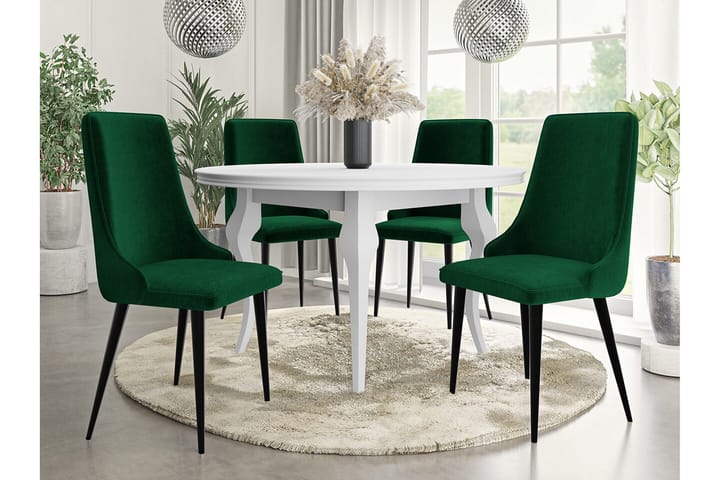 Ruokatuoli Glenarm - Vihreä/musta - Ruokapöydän tuolit