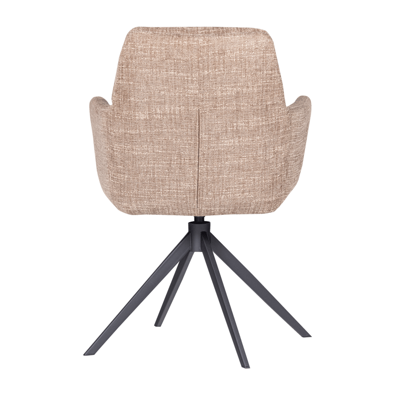 Ruokatuoli Grant pyörivällä toiminnolla - Hiekka melange - Huonekalut - Tuoli & nojatuoli - Ruokapöydän tuolit