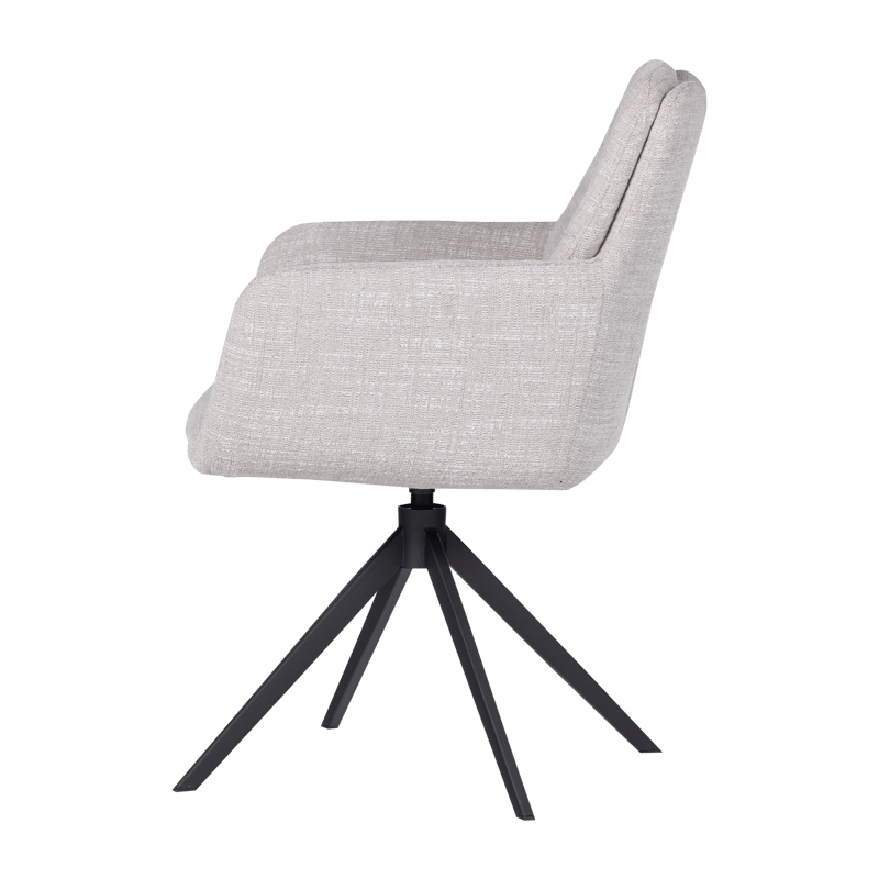 Ruokatuoli Grant pyörivällä toiminnolla - Luonnonväri melange - Huonekalut - Tuoli & nojatuoli - Ruokapöydän tuolit