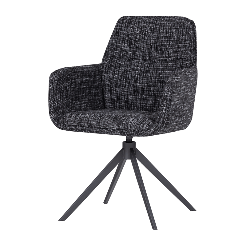 Ruokatuoli Grant pyörivällä toiminnolla, Musta