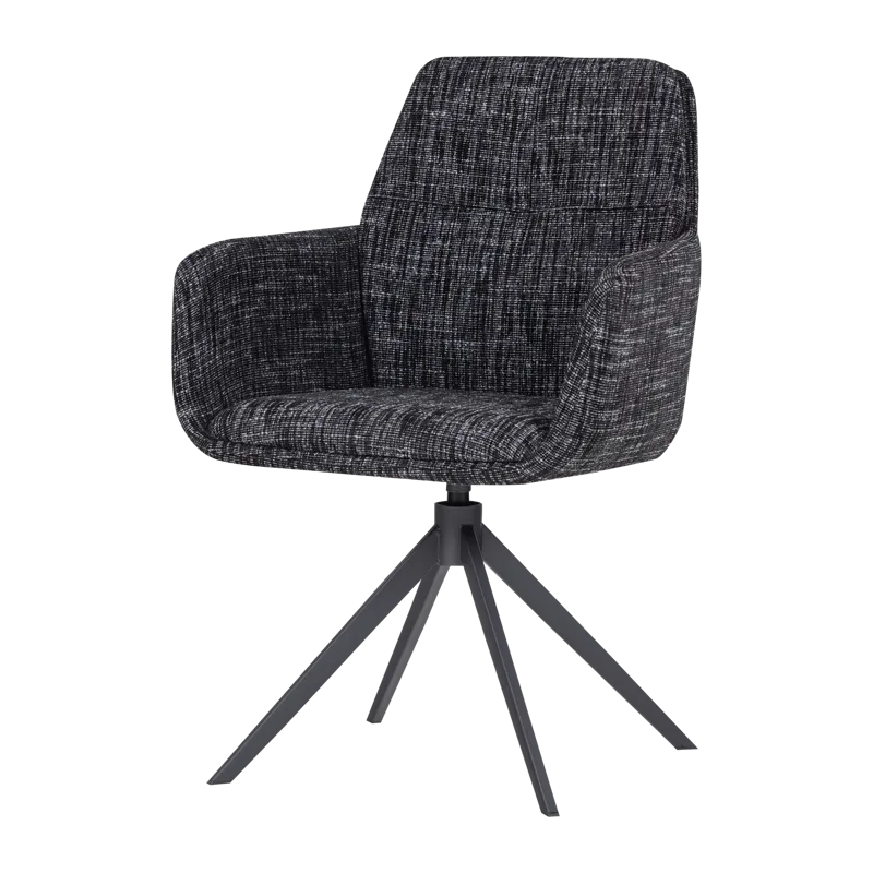 Ruokatuoli Grant pyörivällä toiminnolla, Musta