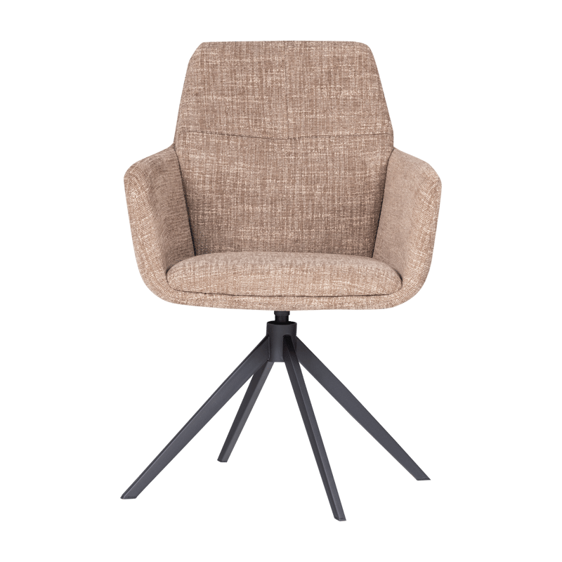 Ruokatuoli Grant pyörivällä toiminnolla - Hiekka melange - Huonekalut - Tuoli & nojatuoli - Ruokapöydän tuolit