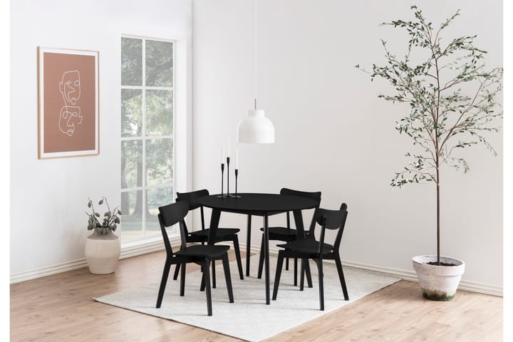 Ruokatuoli Hallaci - Musta - Ruokapöydän tuolit