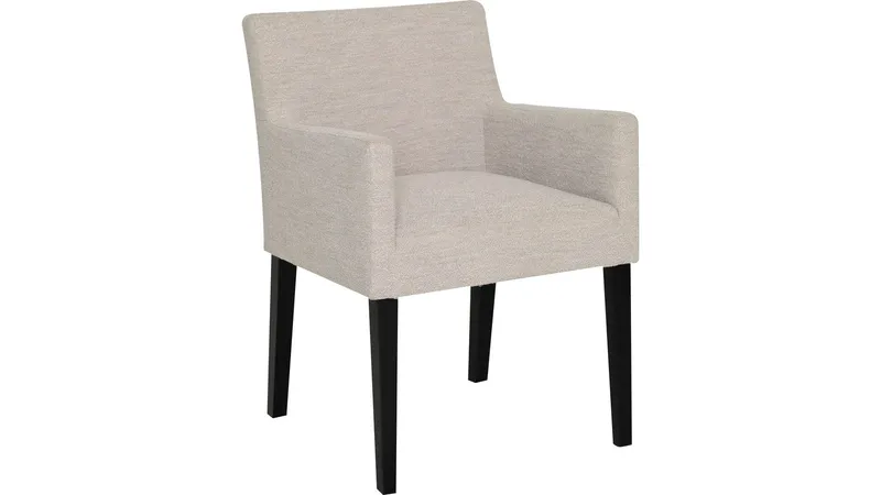 Ruokatuoli Hammar käsinojilla bouclé-kangasta, beige