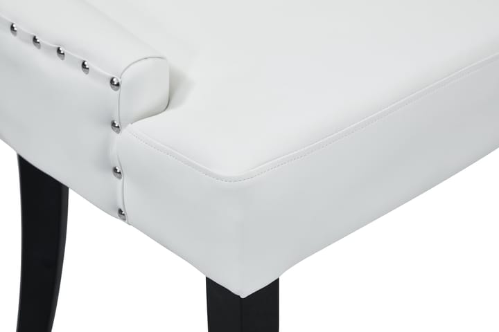 Ruokatuoli Hermione Keinonahka - Valkoinen/Musta - Ruokapöydän tuolit