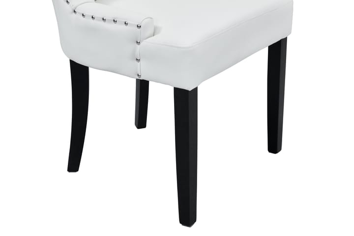 Ruokatuoli Hermione Keinonahka - Valkoinen/Musta - Ruokapöydän tuolit