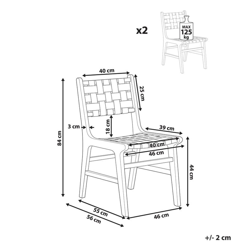 Ruokatuoli Humble 2-pakkaus - Huonekalut - Tuoli & nojatuoli - Ruokapöydän tuolit