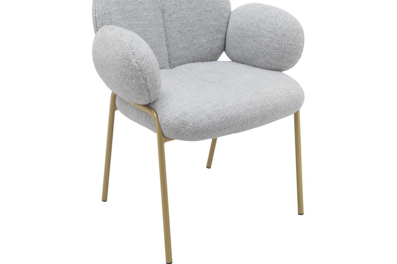 Ruokatuoli Iwama 2 osaa Vaaleanharmaa Teddy - Vaaleanharmaa Teddy - Huonekalut - Tuoli & nojatuoli - Ruokapöydän tuolit