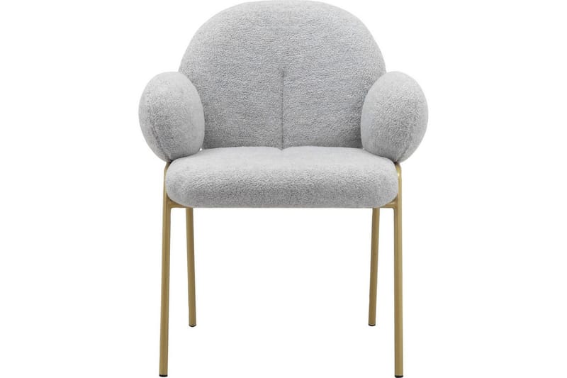 Ruokatuoli Iwama 2 osaa Vaaleanharmaa Teddy - Vaaleanharmaa Teddy - Huonekalut - Tuoli & nojatuoli - Ruokapöydän tuolit