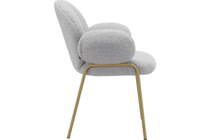 Ruokatuoli Iwama 2 osaa Vaaleanharmaa Teddy - Vaaleanharmaa Teddy - Huonekalut - Tuoli & nojatuoli - Ruokapöydän tuolit