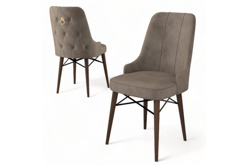 Ruokatuoli Jandela Cappuccino / ruskea - Cappuccino / ruskea - Huonekalut - Tuoli & nojatuoli - Ruokapöydän tuolit