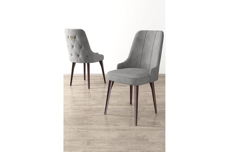 Ruokatuoli Jebi Harmaa / Ruskea - Harmaa / Ruskea - Huonekalut - Tuoli & nojatuoli - Ruokapöydän tuolit