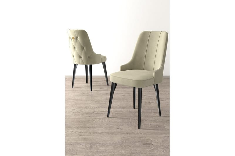 Ruokatuoli Jebi Kerma / Musta - Kerma / Musta - Huonekalut - Tuoli & nojatuoli - Ruokapöydän tuolit