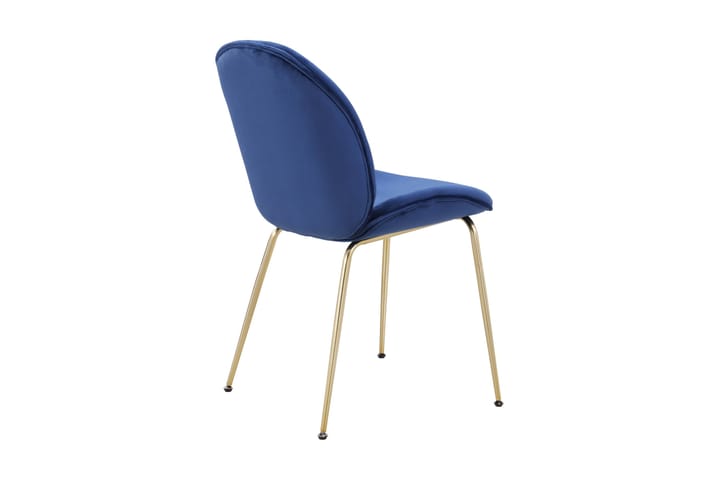 Ruokatuoli Jemal 51 cm - Sininen/Kulta - Ruokapöydän tuolit