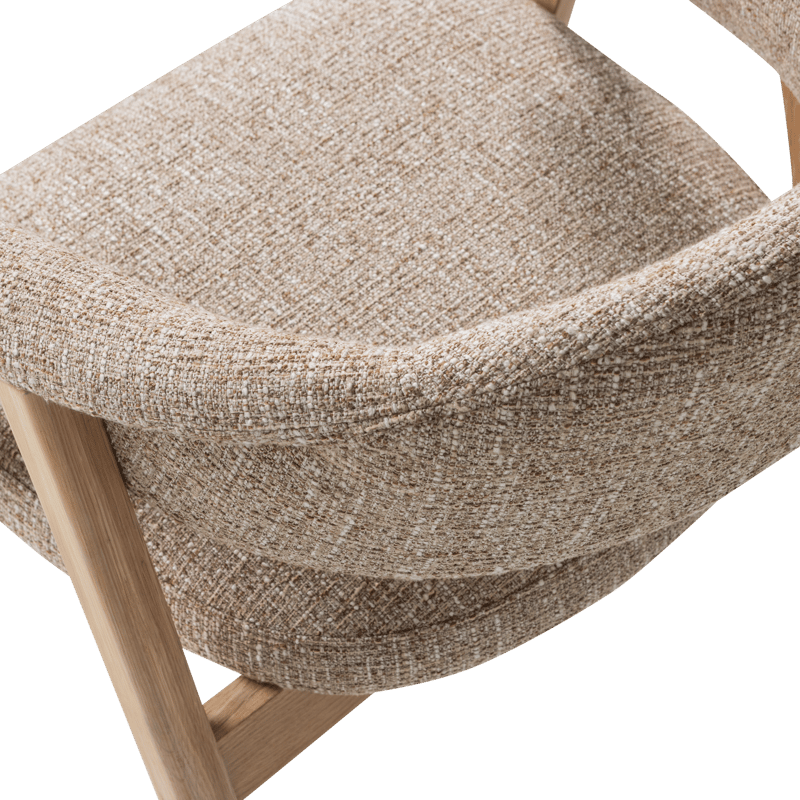 Ruokatuoli käsinojilla Tunar - Luonnonväri melange - Huonekalut - Tuoli & nojatuoli - Ruokapöydän tuolit