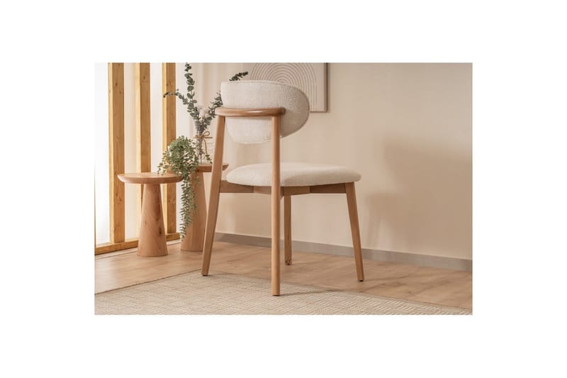 Ruokatuoli Karela Puu / Valkoinen - Valkoisenvärinen puu - Huonekalut - Tuoli & nojatuoli - Ruokapöydän tuolit