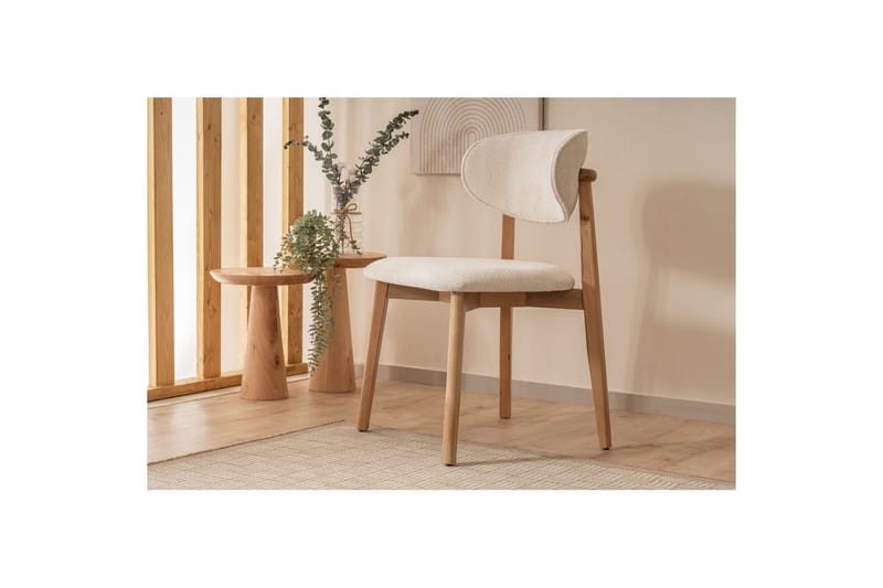 Ruokatuoli Karela Puu / Valkoinen - Valkoisenvärinen puu - Huonekalut - Tuoli & nojatuoli - Ruokapöydän tuolit