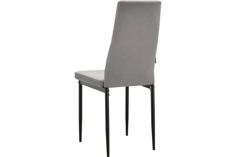 Ruokatuoli Kelly Harmaa, Sametti - Harmaa, Sametti - Huonekalut - Tuoli & nojatuoli - Ruokapöydän tuolit