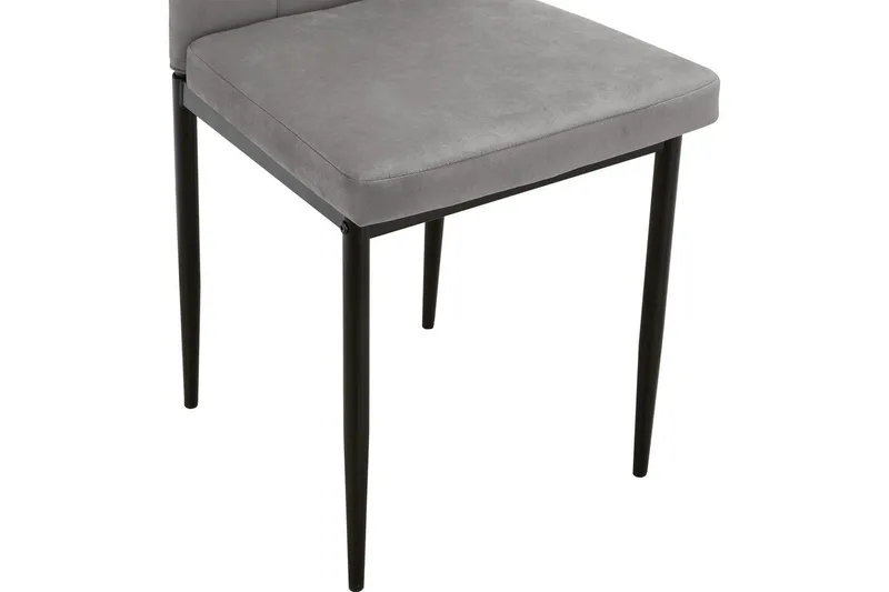 Ruokatuoli Kelly Harmaa, Sametti - Harmaa, Sametti - Huonekalut - Tuoli & nojatuoli - Ruokapöydän tuolit