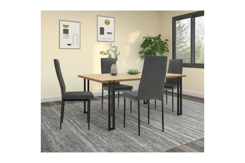 Ruokatuoli Kelly Musta, PU - Musta, PU - Huonekalut - Tuoli & nojatuoli - Ruokapöydän tuolit