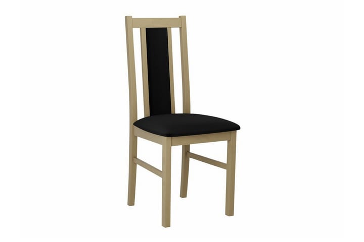 Ruokatuoli Lufti - Musta/Puu - Ruokapöydän tuolit