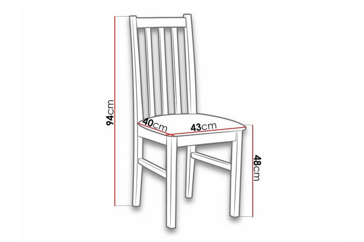 Ruokatuoli Lufti - Valkoinen - Ruokapöydän tuolit