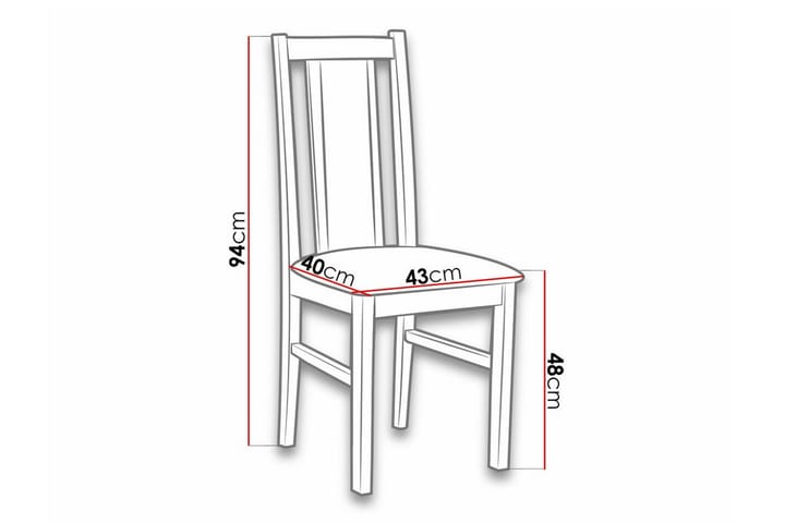 Ruokatuoli Lufti - Valkoinen - Ruokapöydän tuolit