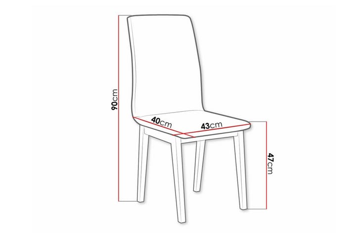 Ruokatuoli Majors - Ruskea/Musta - Ruokapöydän tuolit