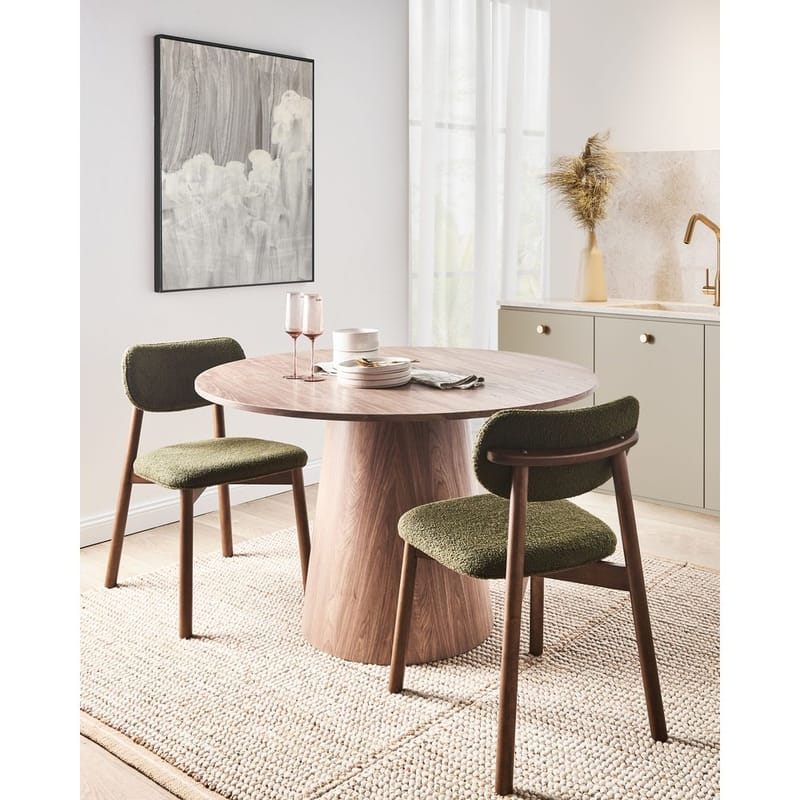 Ruokatuoli Mills 2-pakkaus - Ruskea, Vihreä - Huonekalut - Tuoli & nojatuoli - Ruokapöydän tuolit