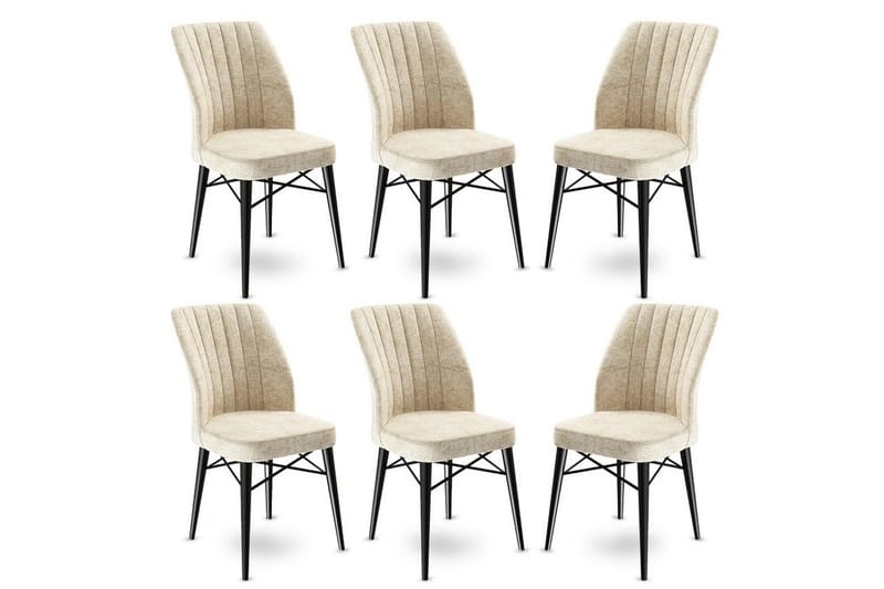 Ruokatuoli Miraen Kermainen / Musta, Musta/Kermanvalkoinen