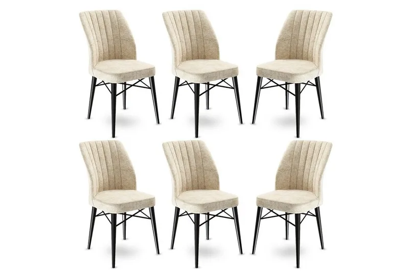 Ruokatuoli Miraen Kermainen / Musta, Musta/Kermanvalkoinen