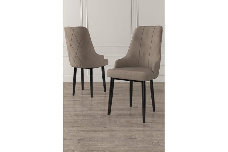 Ruokatuoli Mobarkar Cappuccino / musta - Cappuccino / musta - Huonekalut - Tuoli & nojatuoli - Ruokapöydän tuolit