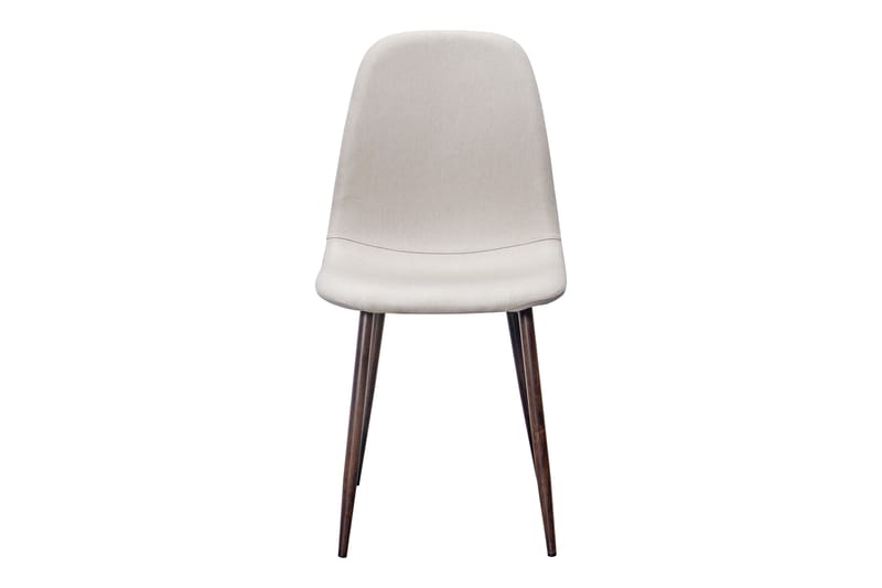 Ruokatuoli Naira - Beige/Metallijalka Pähkinä - Huonekalut - Tuoli & nojatuoli - Ruokapöydän tuolit
