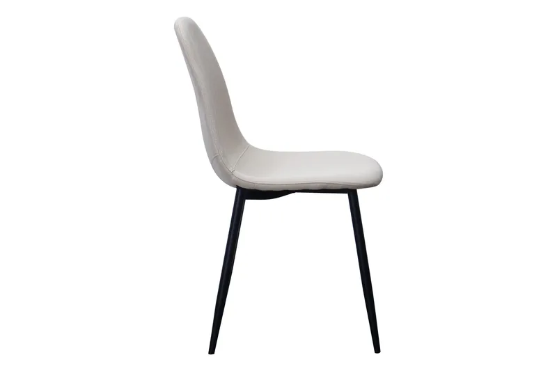 Ruokatuoli Naira - Beige/Mustat Metallijalat - Huonekalut - Tuoli & nojatuoli - Ruokapöydän tuolit