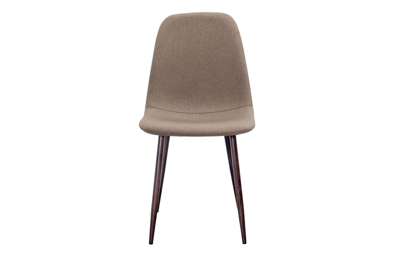 Ruokatuoli Naira - Ruskea/Metallijalka Pähkinä - Huonekalut - Tuoli & nojatuoli - Ruokapöydän tuolit