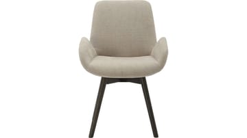 Ruokatuoli NFG Camden pyörivällä istuimella 2 kpl beige/brun ek - beige/ruskea tammi - Huonekalut - Tuoli & nojatuoli - Ruokapöydän tuolit