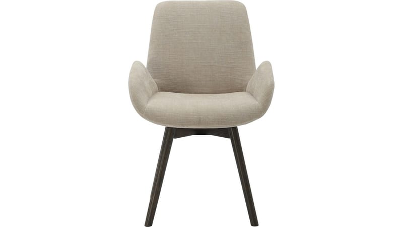 Ruokatuoli NFG Camden pyörivällä istuimella 2 kpl beige/brun ek - beige/ruskea tammi - Huonekalut - Tuoli & nojatuoli - Ruokapöydän tuolit