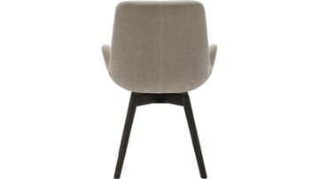 Ruokatuoli NFG Camden pyörivällä istuimella 2 kpl beige/brun ek - beige/ruskea tammi - Huonekalut - Tuoli & nojatuoli - Ruokapöydän tuolit