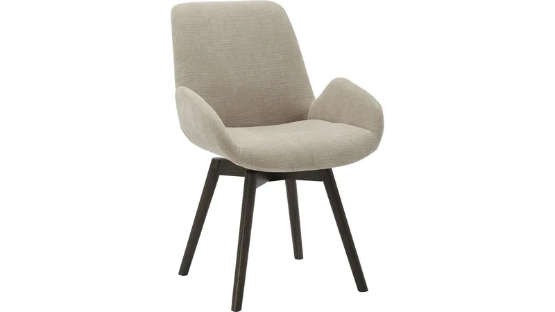Ruokatuoli NFG Camden pyörivällä istuimella 2 kpl beige/brun ek, beige/ruskea tammi